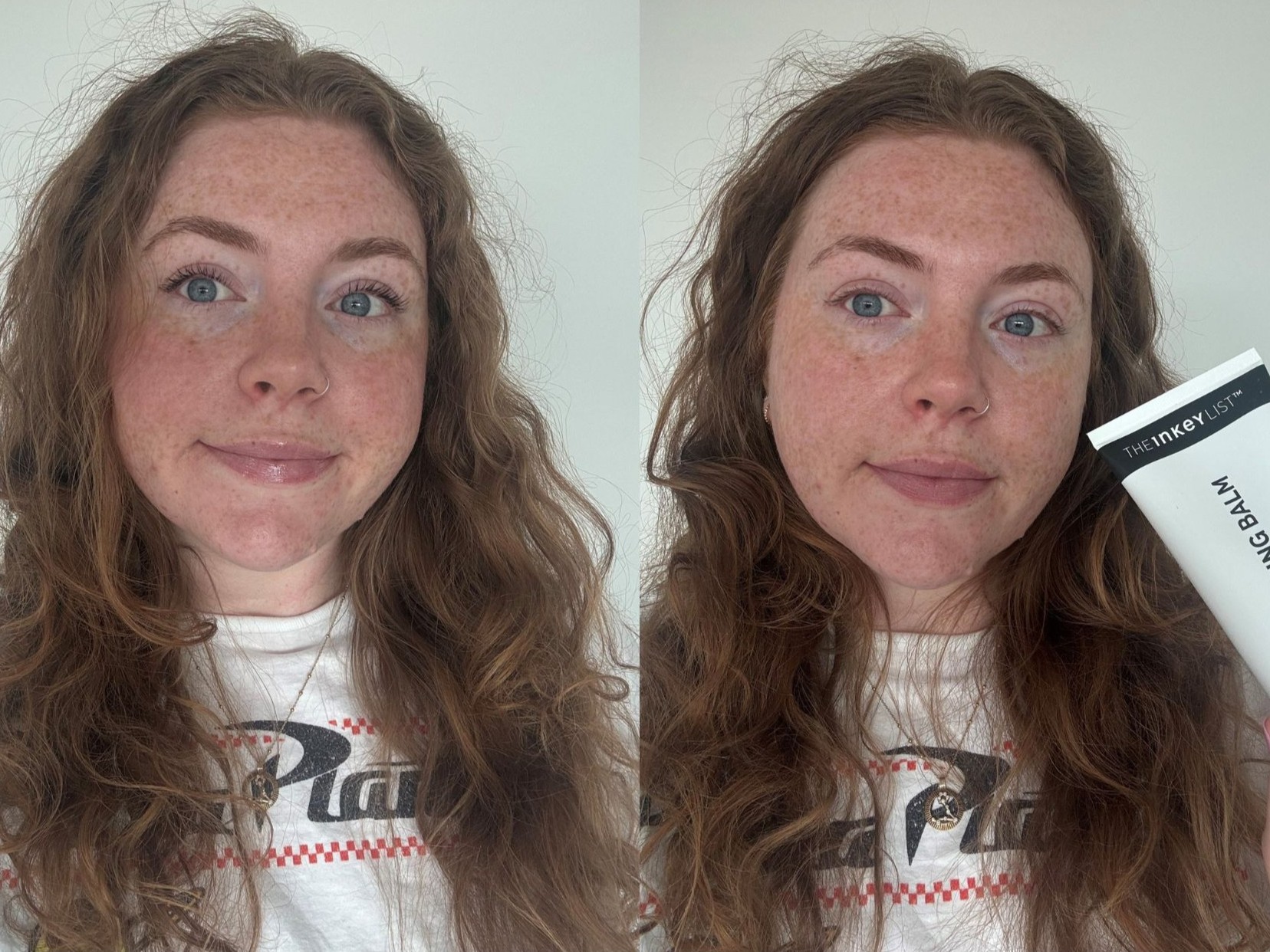 Steph Inkey Oat Cleansing Balm before and after